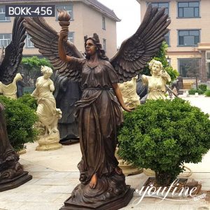 Bronze Large Outdoor Angel Statue Garden Decor for Sale BOKK-456