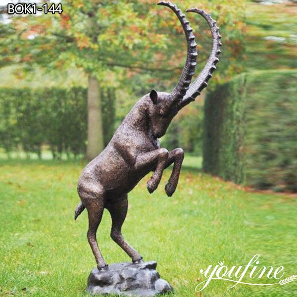 Antique Bronze Garden Sculptures Life Size Goat for Sale BOK1-146 - Bronze Wildlife Sculpture - 7