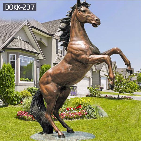 Bronze Life-size Outdoor Horse Statues for Sale BOK1-010 - Bronze Horse Statues - 1