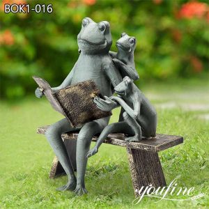 Large Bronze Garden Sculptures Group Frog Family Yard Art for Sale BOK1-016