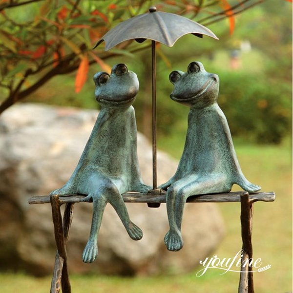 Large Bronze Garden Sculptures Group Frog Family Yard Art for Sale BOK1-016 - Other Animal sculptures - 4