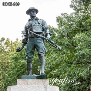 Bronze life-size Outdoor Military Statue Highbridge Doughboy for Sale BOKK-909
