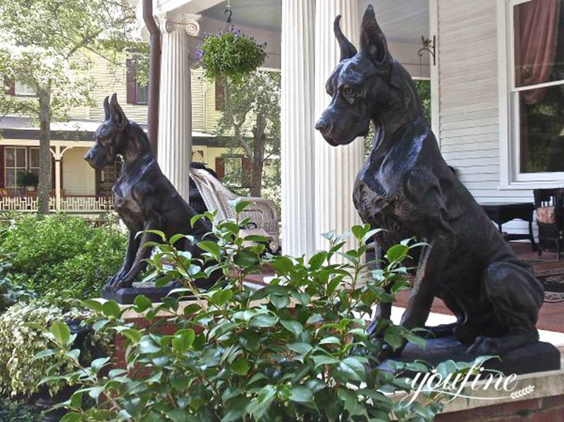 Life-size Great Dane Bronze Dog Statue for Sale BOK1-098 - Bronze Dog Sculpture - 4