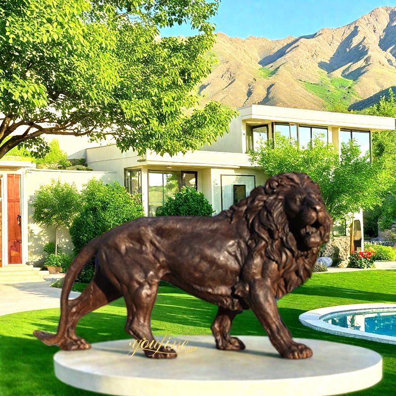 home depot lion statue
