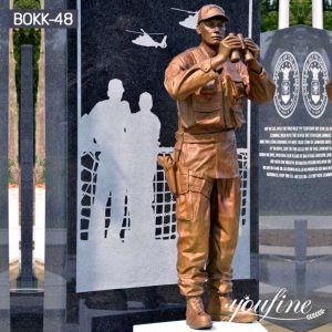 Bronze Soldier Yard Army Statue Military Garden Art for Sale BOKK-48