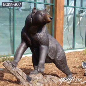 Large Bronze Bear Sculpture Animal Art Community Decor for Sale BOKK-307