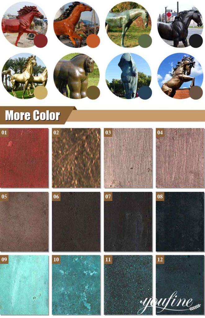 Bronze Outdoor Life-size Horse Statue BOK1-186 - Bronze Horse Statues - 6