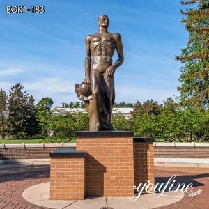 Life-size Bronze MSU Spartan Statue Ancient Soldier Art Wholesale BOK1-183