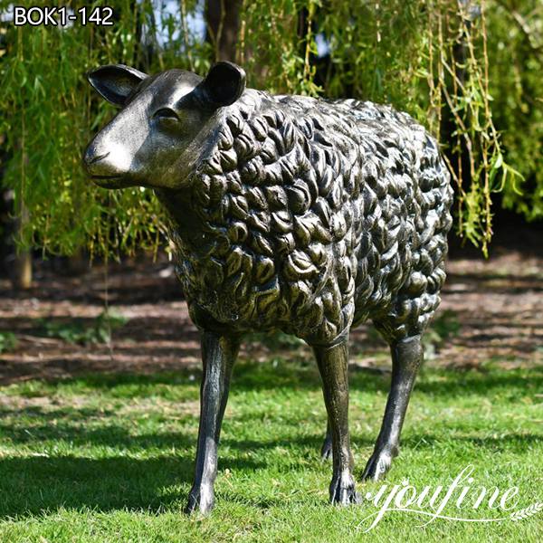 Antique Bronze Garden Sculptures Life Size Goat for Sale BOK1-146 - Bronze Wildlife Sculpture - 1