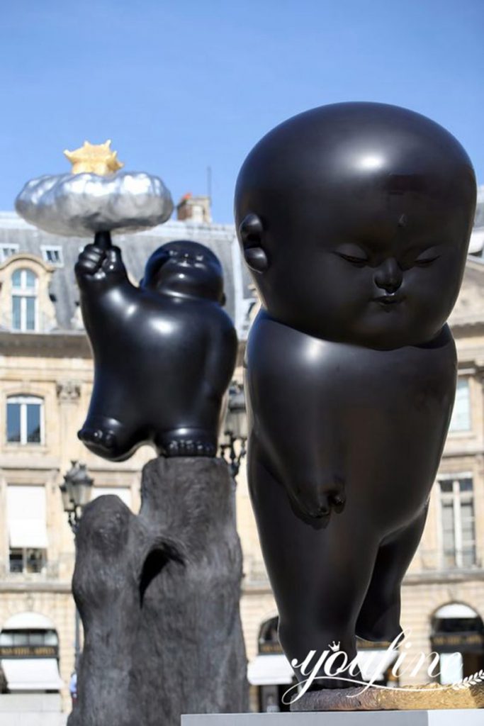 Bronze Outdoor Sculptures Supplier Strange Babies at Place Vendôme for Sale BOK1-152 - Abstract Bronze Sculpture - 3