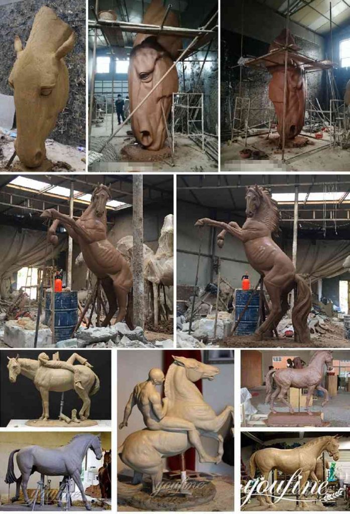 Outdoor Life-size Bronze Horse Statue Factory Supplier BOK1-133 - Bronze Horse Statues - 5