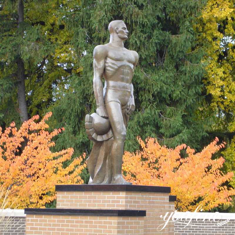 Life-size Bronze MSU Spartan Statue Ancient Soldier Art Wholesale BOK1-183 - Bronze Military Statues - 2