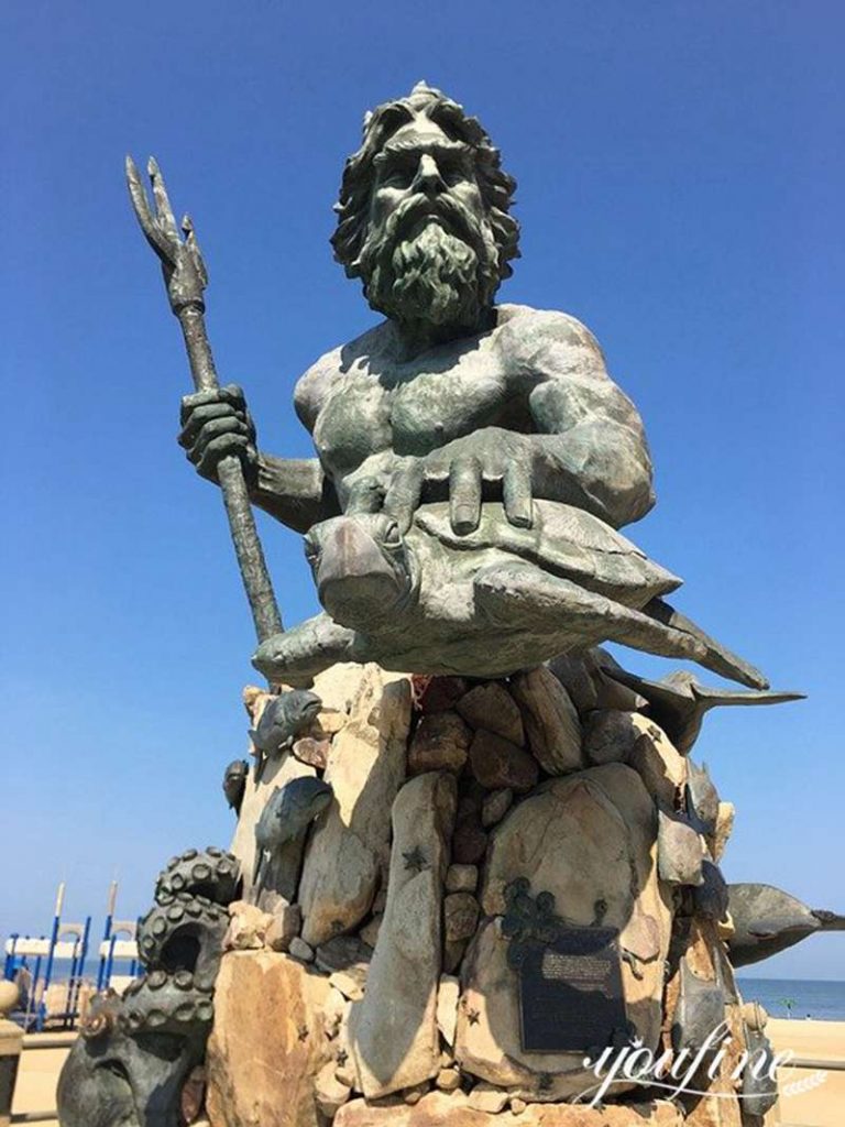 Bronze King Neptune Gran Canaria Statue in the Ocean for Sale BOK1-206 - Bronze Famous Sculpture - 9