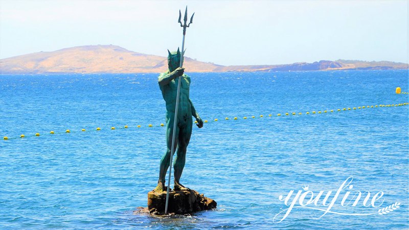 Bronze King Neptune Gran Canaria Statue in the Ocean for Sale BOK1-206 - Bronze Famous Sculpture - 1