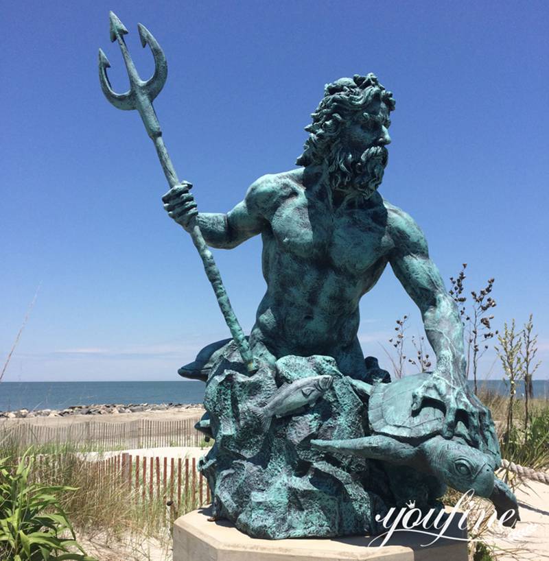 Bronze King Neptune Gran Canaria Statue in the Ocean for Sale BOK1-206 - Bronze Famous Sculpture - 8