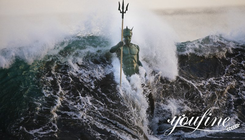 Bronze King Neptune Gran Canaria Statue in the Ocean for Sale BOK1-206 - Bronze Famous Sculpture - 3