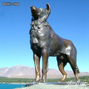 Bronze Custom Dog Sculpture Animal Hunting Garden Decor for Sale BOK1-084