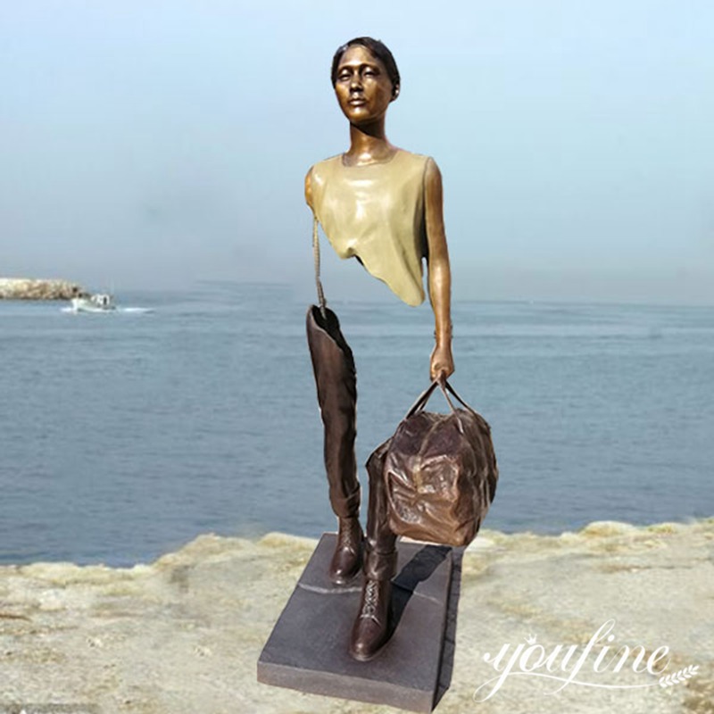 Custom Bruno Catalano The Traveler Bronze Sculpture for Sale BOKK-695 - Bronze Famous Sculpture - 1