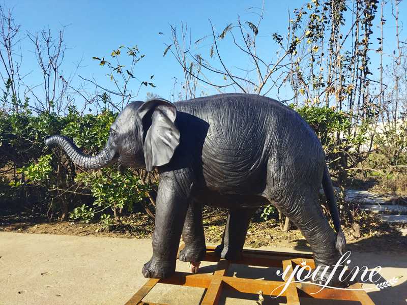 Life-size Bronze Outdoor Pool Elephant Water Fountain - YouFine News - 25