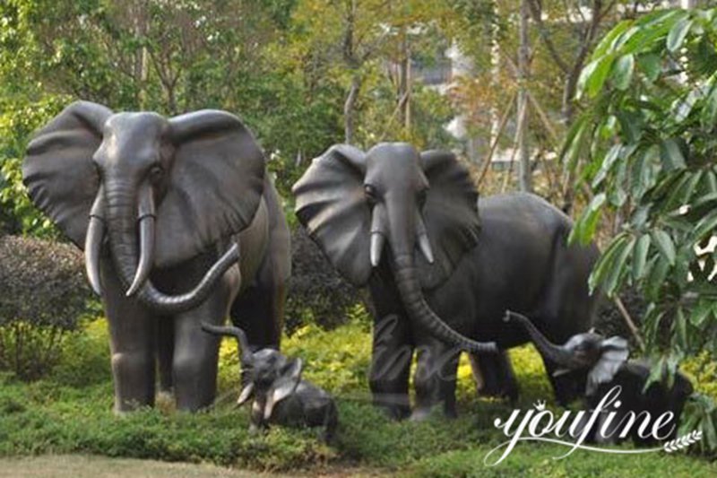 Life-size Bronze Outdoor Pool Elephant Water Fountain - YouFine News - 27