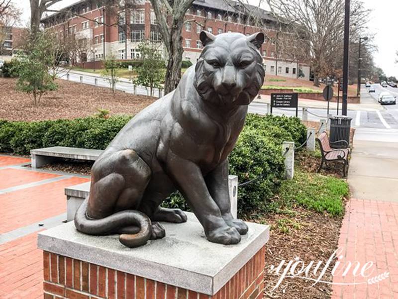 Bronze life-size Siberian Tiger Statue Outdoor Decor for Sale BOK1-209 - Bronze Wildlife Sculpture - 13