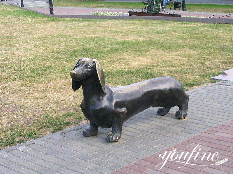 Bronze Custom Dog Sculpture Animal Hunting Garden Decor for Sale BOK1-084 - Bronze Dog Sculpture - 14