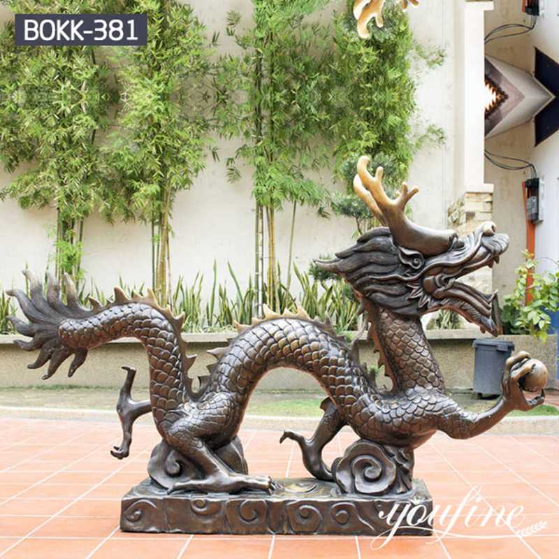 Bronze Chinese flying Dragon Fountain Water Feature Garden for Sale BOK1-120 - Mythical Creatures Statues - 2