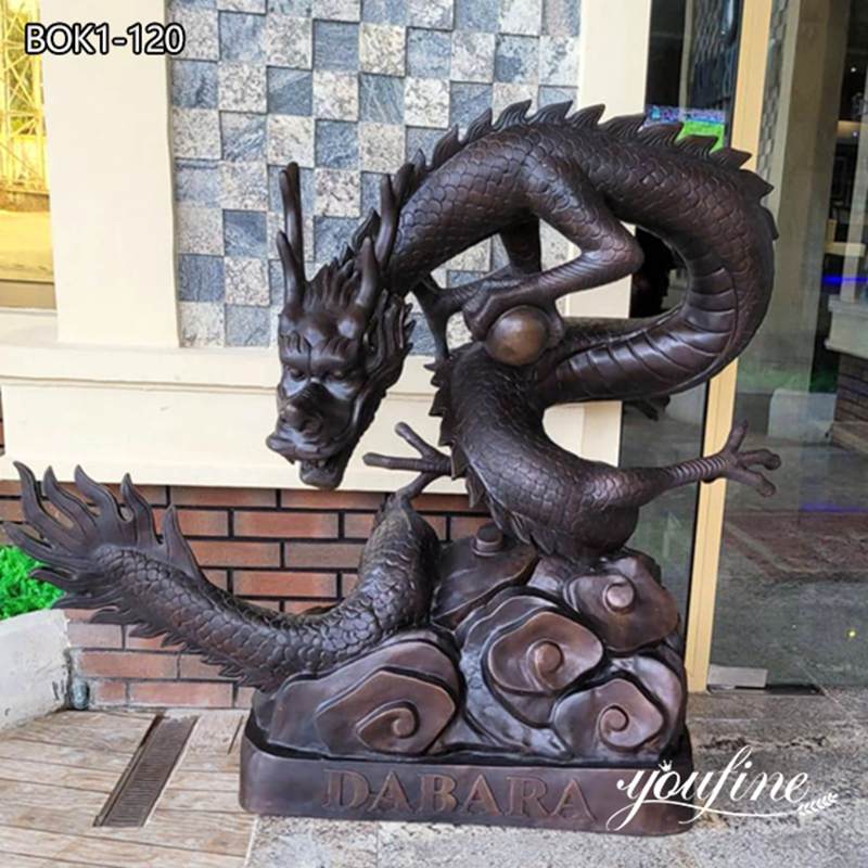 Bronze Chinese flying Dragon Fountain Water Feature Garden for Sale BOK1-120 - Mythical Creatures Statues - 3