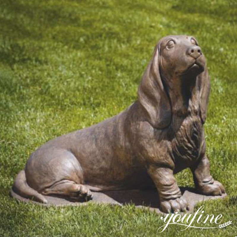 Bronze Custom Dog Sculpture Animal Hunting Garden Decor for Sale BOK1-084 - Bronze Dog Sculpture - 13