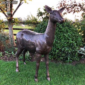 Casting Bronze Deer Garden Statue Animal Yard Decor Suppliers BOK1-027
