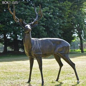 Bronze Animal Large Outdoor Deer Statue Factory Supplier BOK1-025