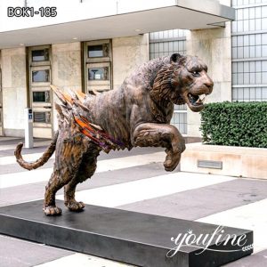 Bronze Gold Bengal Tiger Statue Outdoor Animal Handmade for Sale BOK1-185