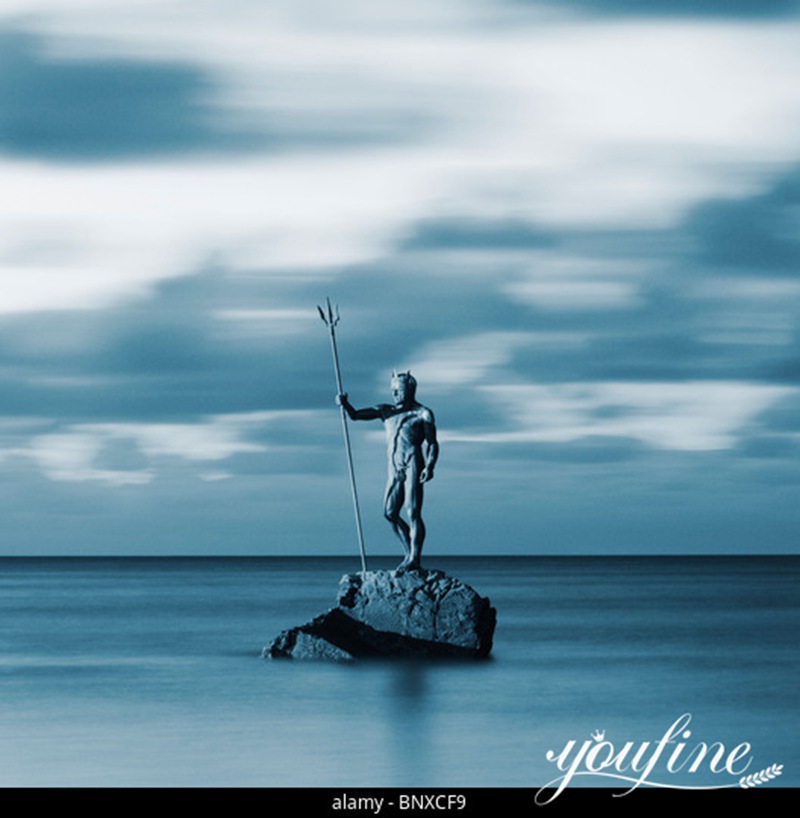 Bronze King Neptune Gran Canaria Statue in the Ocean for Sale BOK1-206 - Bronze Famous Sculpture - 2