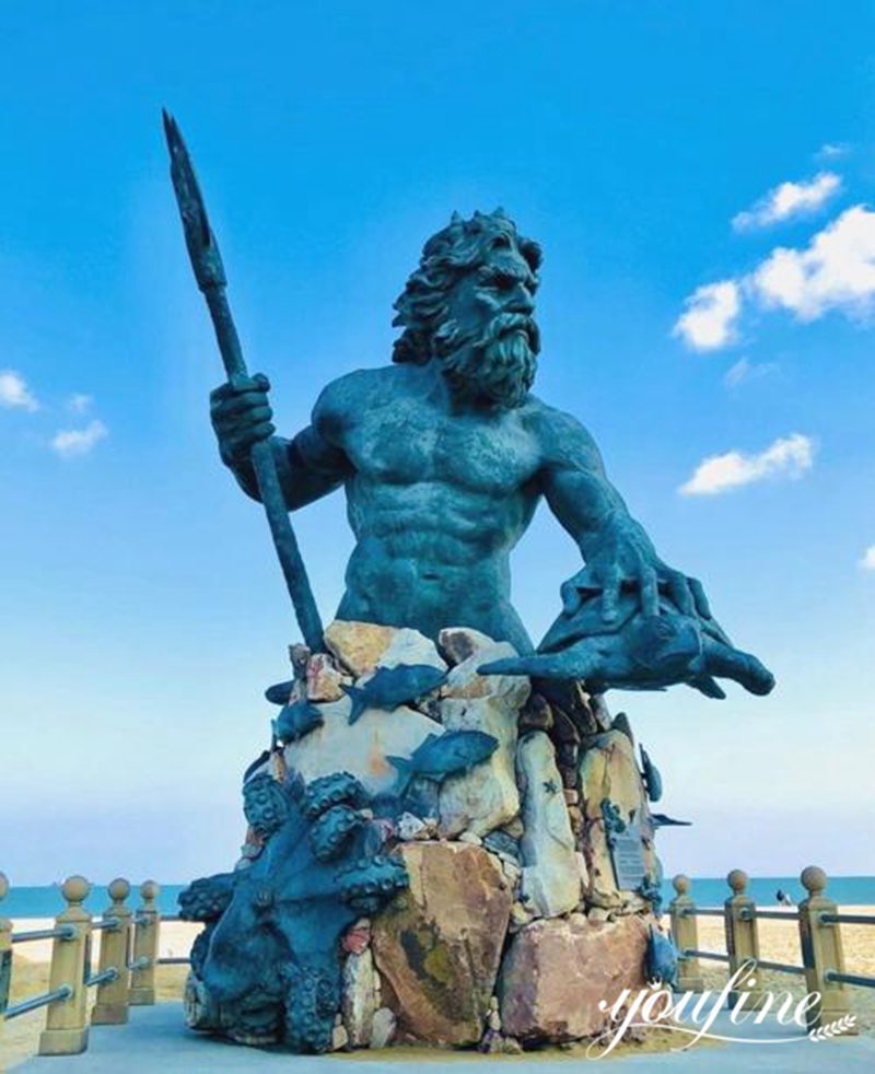 Bronze King Neptune Gran Canaria Statue in the Ocean for Sale BOK1-206 - Bronze Famous Sculpture - 7