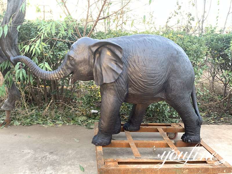 Life-size Bronze Outdoor Pool Elephant Water Fountain - YouFine News - 24