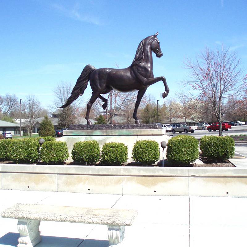 Superb Bronze Purebred Arabian Horse Sculpture Animal Art Factory BOK1-212 - Bronze Horse Statues - 7