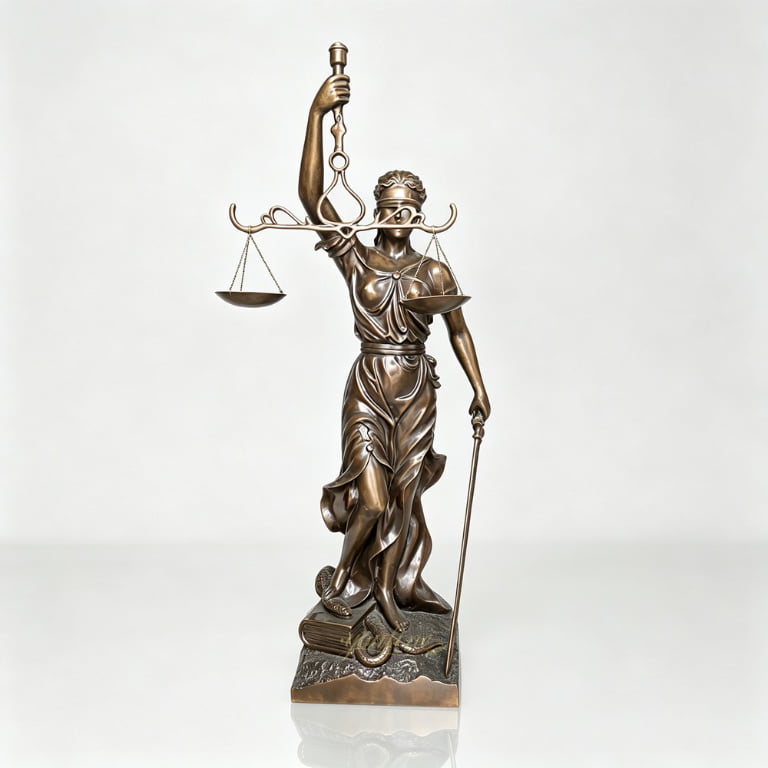 Bronze Lady Justice Statue