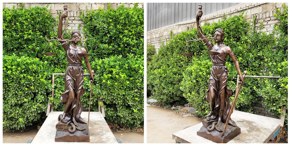Bronze Lady Justice Statue in our factory