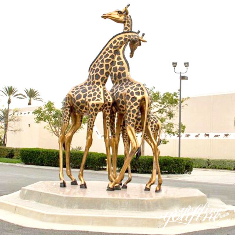 China Bronze Life Size Giraffe Animal Statue 19ft Tall for sale BOK1-218 - Other Animal sculptures - 11