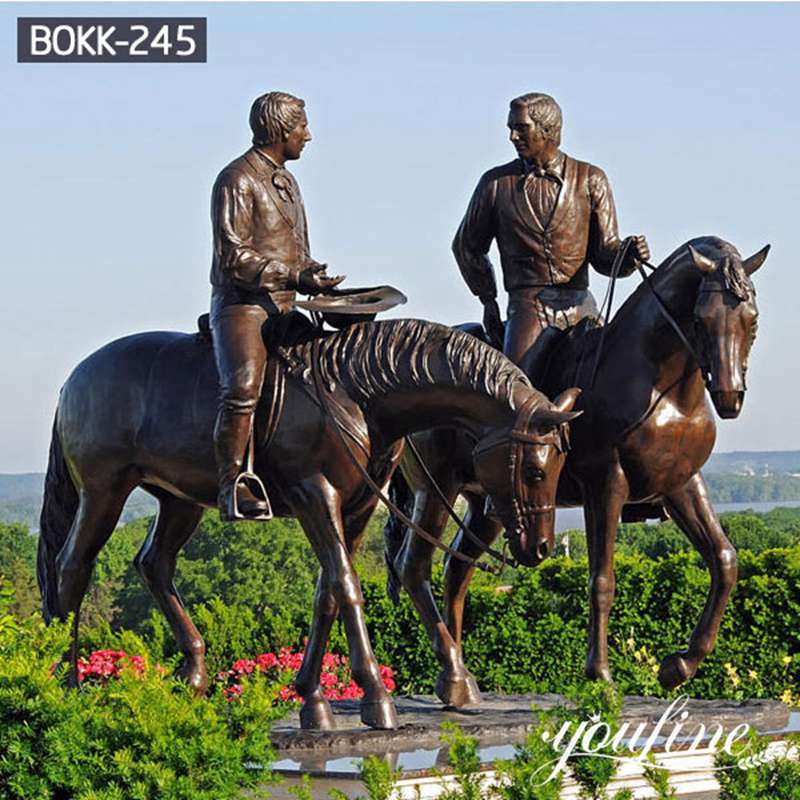 Life-size Bronze Jumping Horse Sculpture Outdoor Decor Supplier BOKK-235 - Bronze Horse Statues - 9