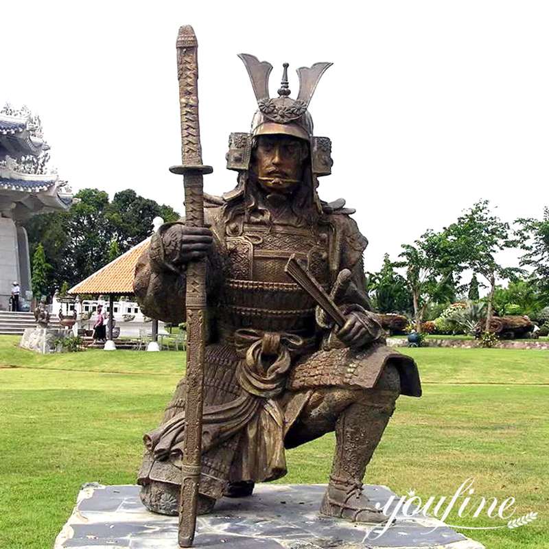 Life-size Bronze Japanese Samurai Statue Garden Decor for Sale BOK1-211 - Bronze Military Statues - 1