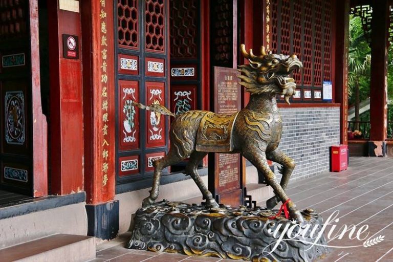Bronze Kirin Statue Mythical Creatures YouFine Sculpture