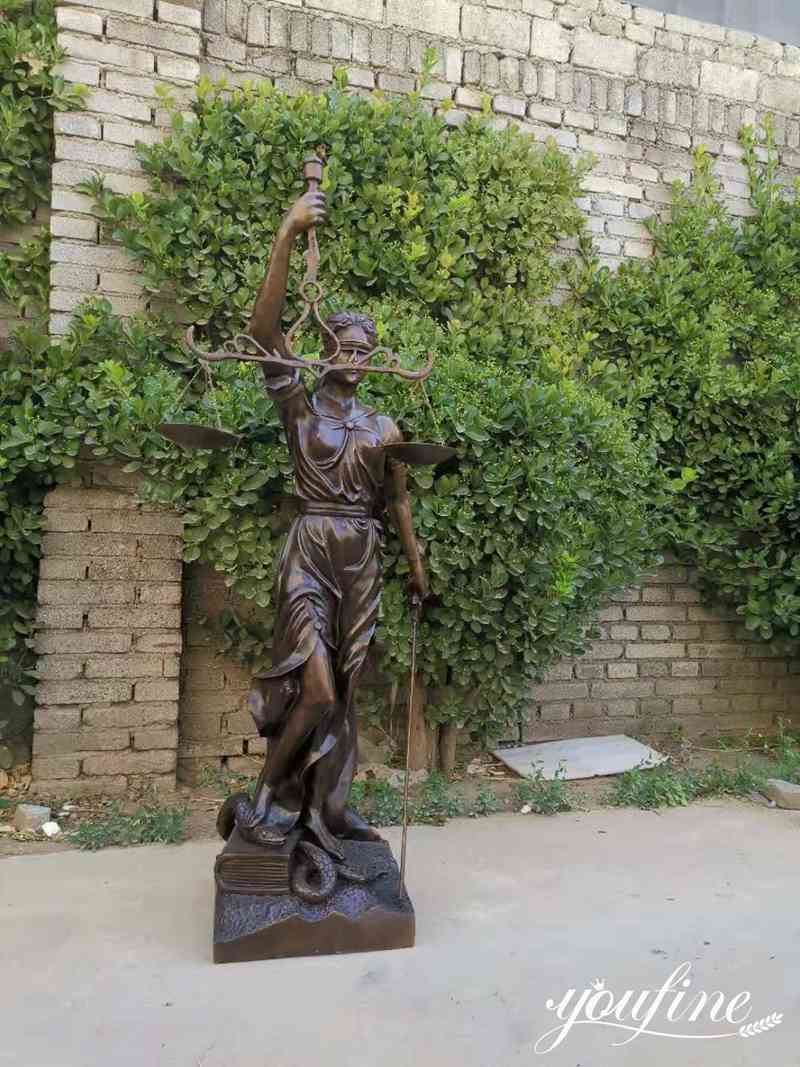 Antique Bronze Lady Justice Statues Art YouFine Sculpture
