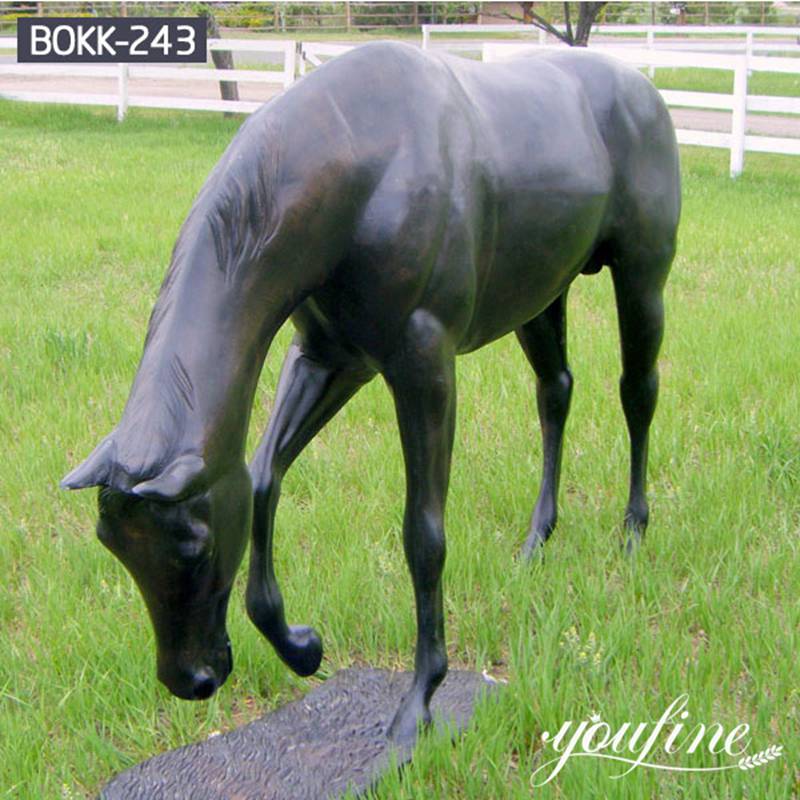 Life-size Bronze Jumping Horse Sculpture Outdoor Decor Supplier BOKK-235 - Bronze Horse Statues - 11