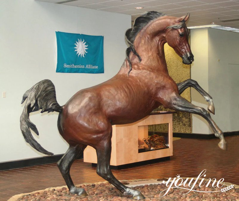 Superb Bronze Purebred Arabian Horse Sculpture Animal Art Factory BOK1-212 - Bronze Horse Statues - 6