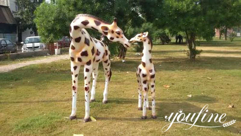 China Bronze Life Size Giraffe Animal Statue 19ft Tall for sale BOK1-218 - Other Animal sculptures - 7