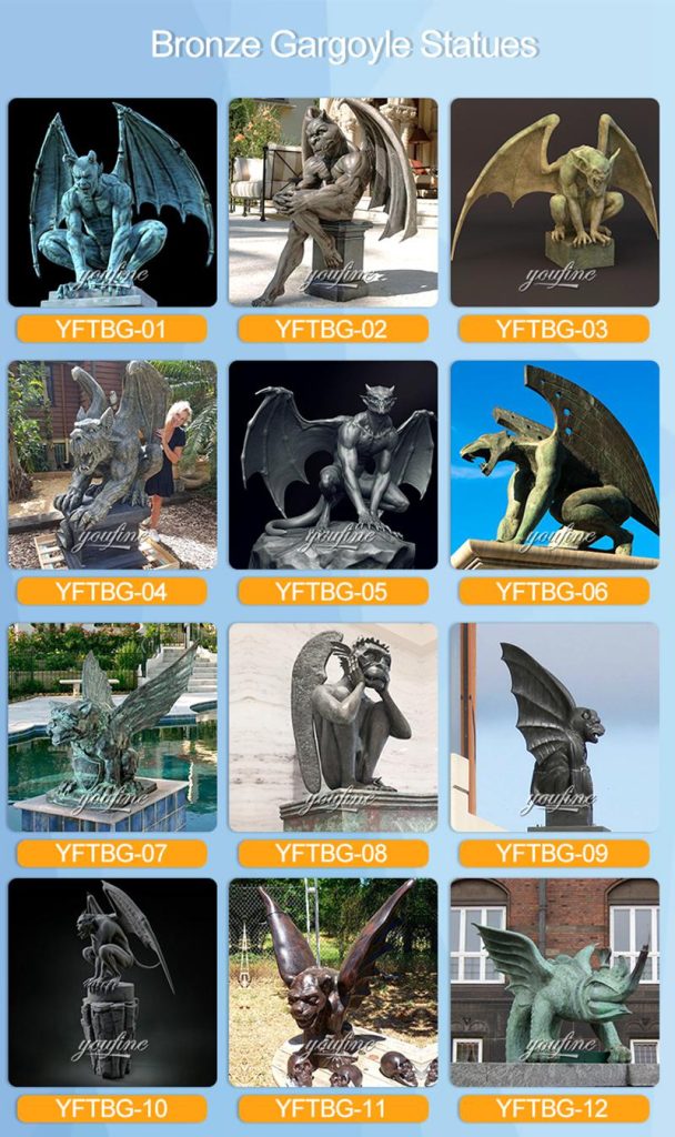 Bronze Original Outdoor Gargoyle Statue Wall Artwork Wholesale BOK1-202 - Other Animal sculptures - 8