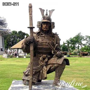 Life-size Bronze Japanese Samurai Statue Garden Decor for Sale BOK1-211