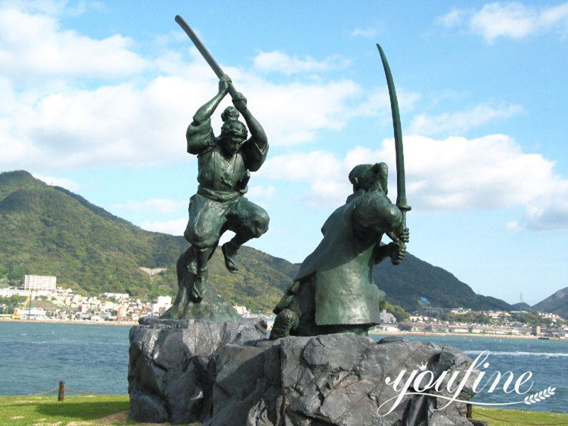 Life-size Bronze Japanese Samurai Statue Garden Decor for Sale BOK1-211 - Bronze Military Statues - 5