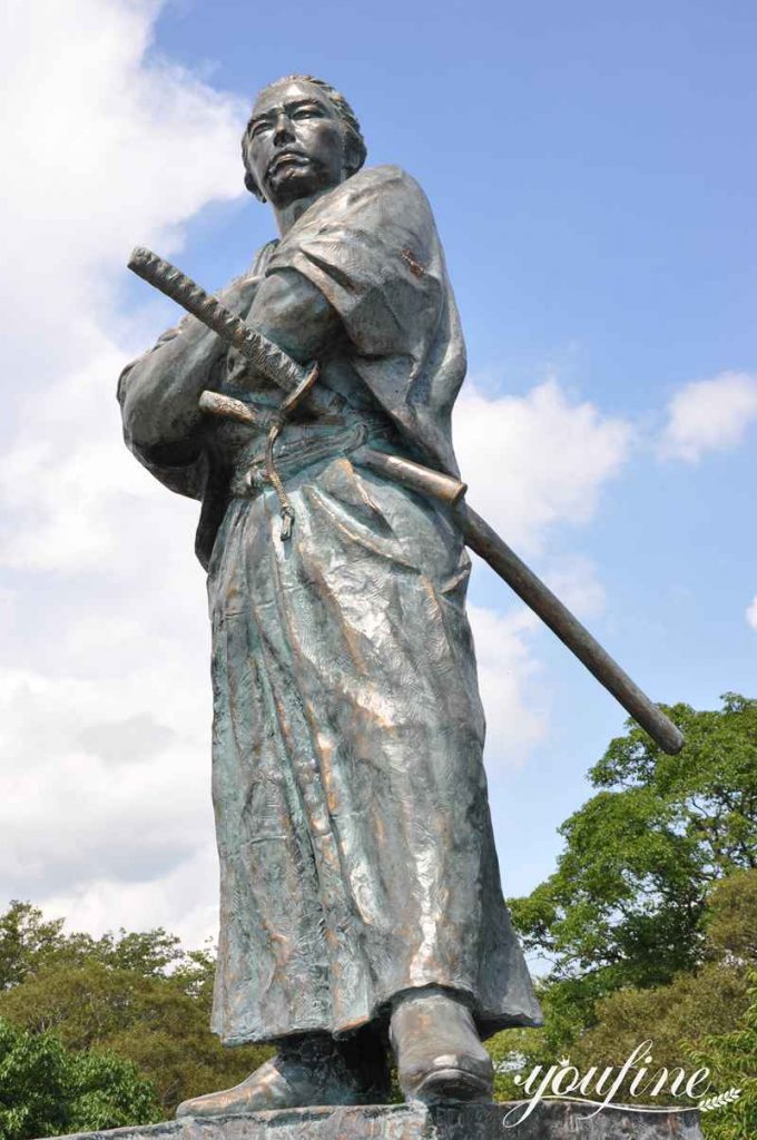 Life-size Bronze Japanese Samurai Statue Garden Decor for Sale BOK1-211 - Bronze Military Statues - 8